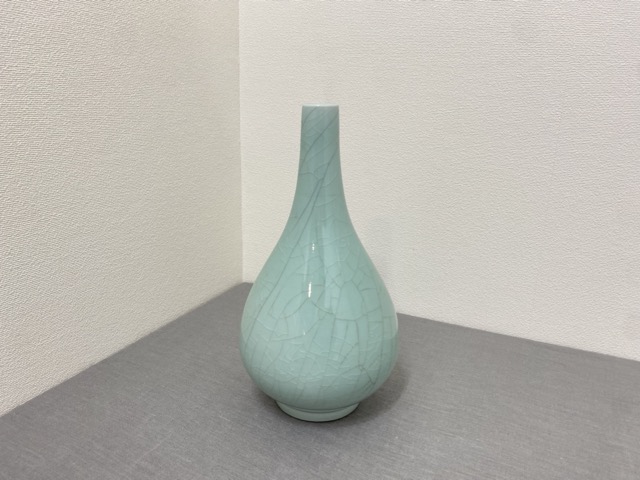 青磁 変わり一輪挿し 作家　一点物 青磁 変わり一輪挿し 作家 一点物 青磁 変わり一輪挿し 作家 一点物